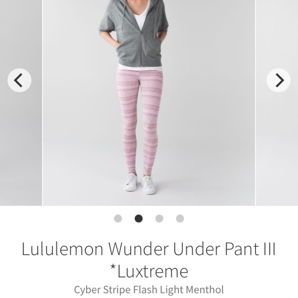 Lululemon cyber Stripe Flash light menthol 6